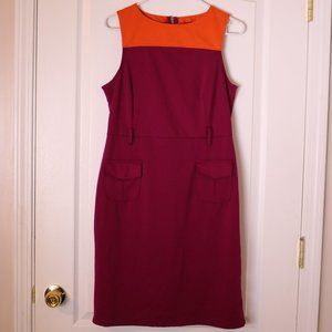 Merona Orange and Pink Sleeveless Dress
